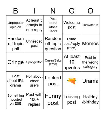 Loud House Wiki Bingo Card