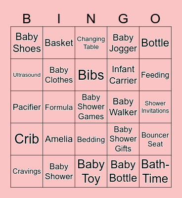 ROYAL BABY SHOWER BINGO Card