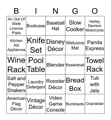 2016 PARADE OF HOMES BUS Bingo Card