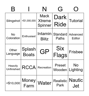 TPT2 Bingo Card