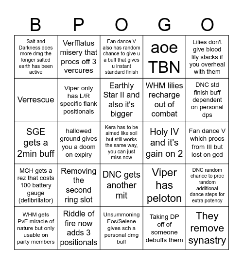Liveletter bingo but as stupid as possible Bingo Card