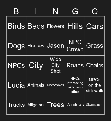 Screenshots or Trailer by Skena Bingo Card