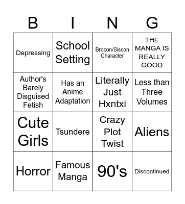 IF YOU'RE READING THIS, SHE'S LOCKED ME- Bingo Card