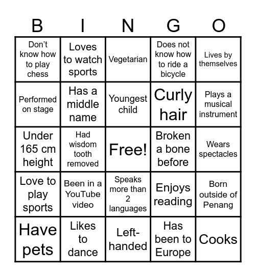 Together - Gather Bingo Card