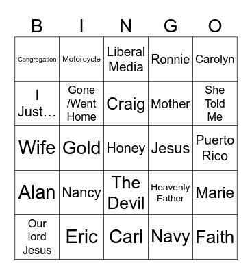 Mothers Day 2024 Bingo Card