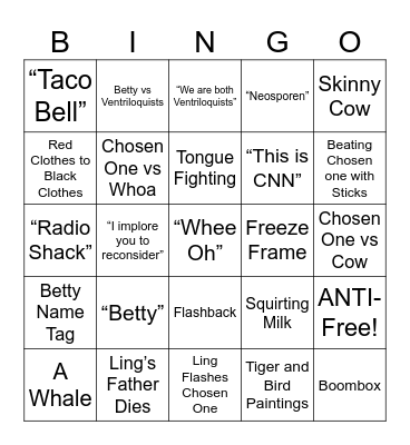 Kung Pow! - Round 2 Bingo Card