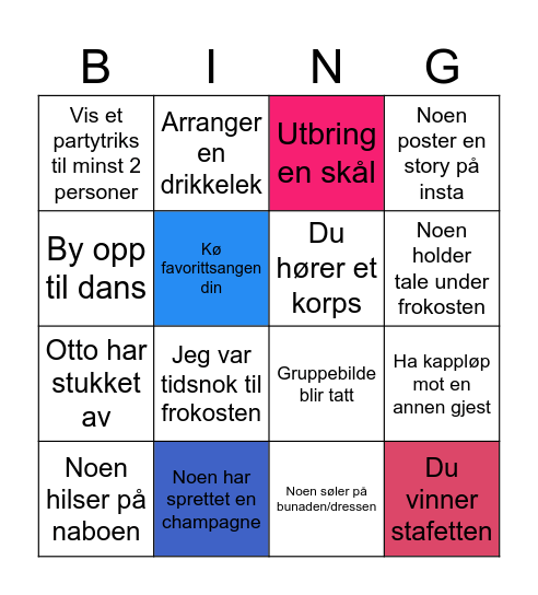 17. mai!! Bingo Card