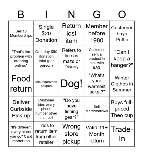 REI Frontline Bingo 2! Bingo Card