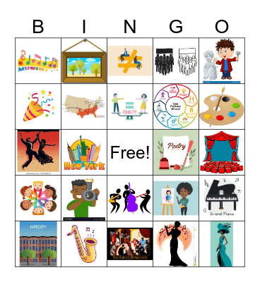 Harlem Renaissance Bingo Card