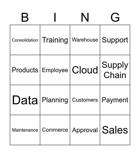 LEAP Bingo Card