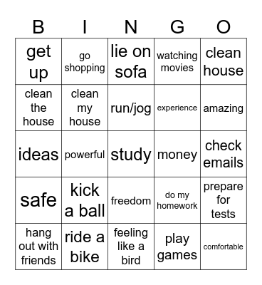 Tagaki 20 Bingo Card