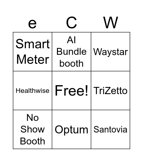 Enterprise Summit Bingo Card