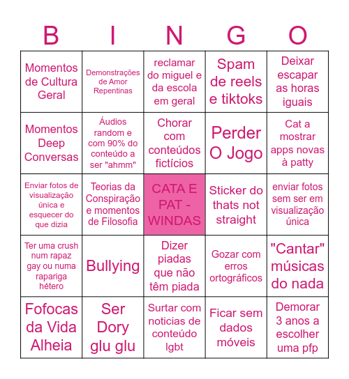 Cata & Pat - Bingo Edition 2024 Bingo Card