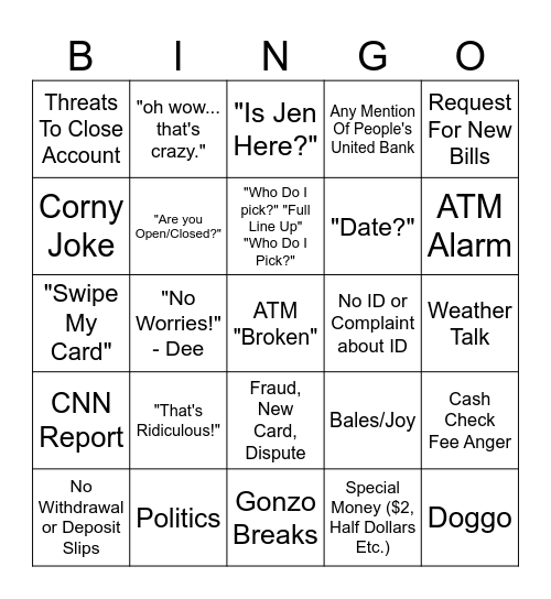 8255 Bingo Card