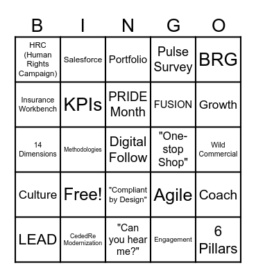 TCD All Hands Bingo!! Bingo Card