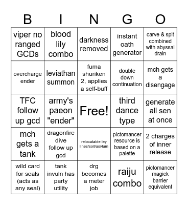 JOB ACTION TRAILER Bingo Card