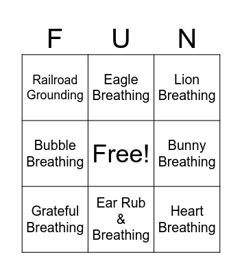 Kindergarten Counseling Journey Bingo Card