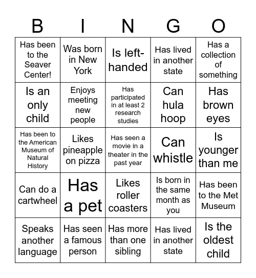 Bingo Card