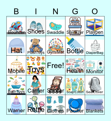 Baby Shower Bingo Card