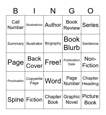 Book BINGO Card