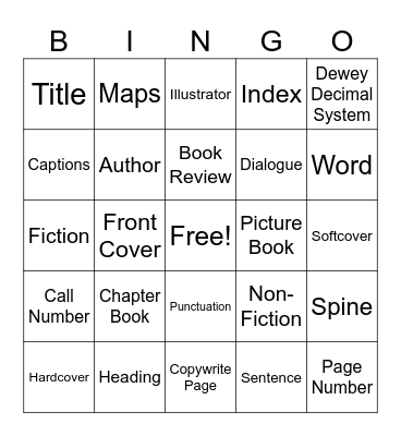Book Bingo Card