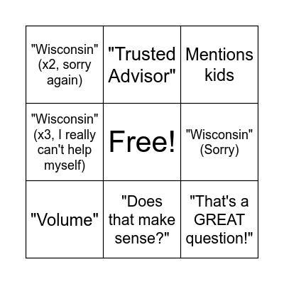 Developing Development, 5/17 Bingo Card