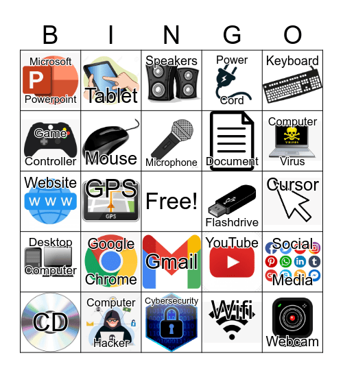 Technology Bingo Card