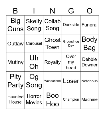 NEONI Bingo Card