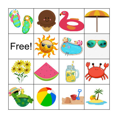 Summer Bingo Card