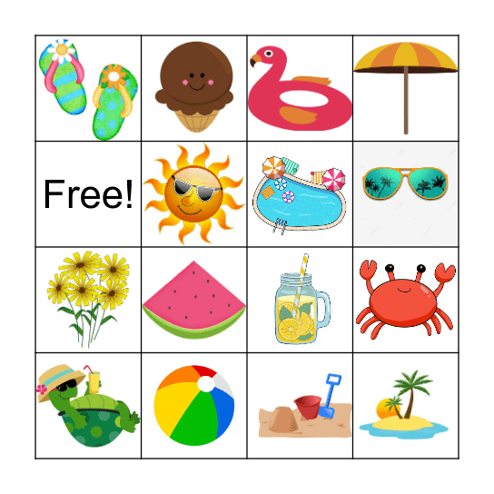 Summer Bingo Card