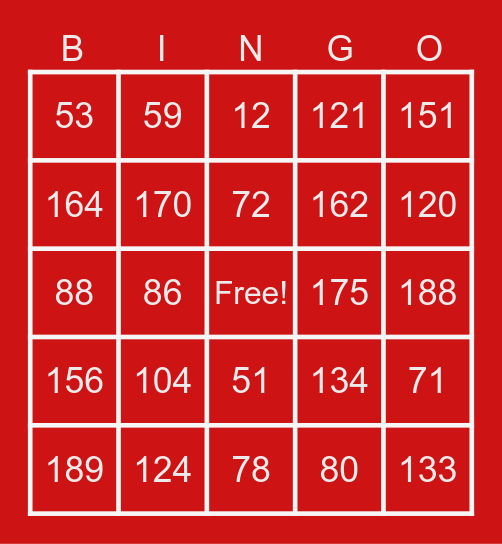 C Grade Collective Bingo Card