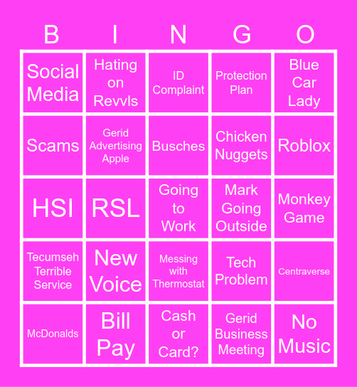 Life of A T-Mobile Employee (3) Bingo Card