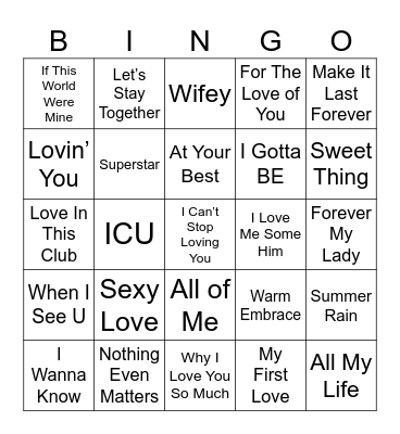 #AisleBeLovingArmstrong Bingo Card