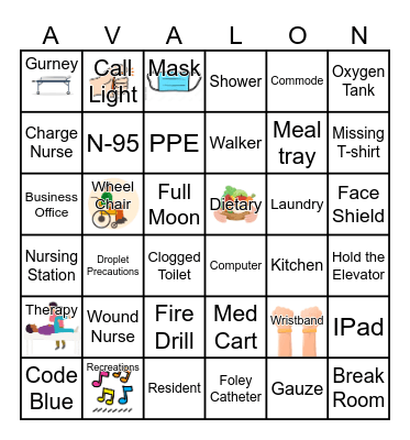 Nursing Home Week Bingo! Bingo Card