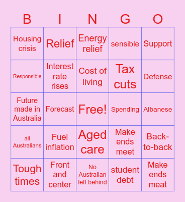 2024 Election Bingo Card