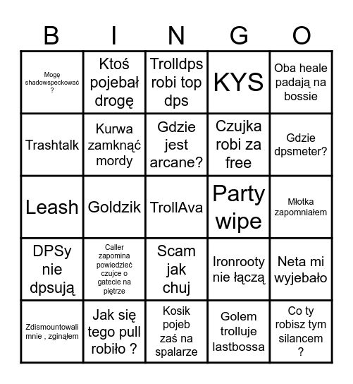 AVA BINGO Card