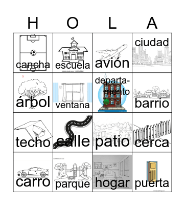 Nuestro Barrio Bingo Card