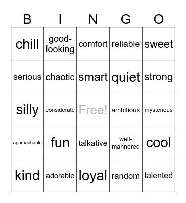 What you think of Sender Bingo Card