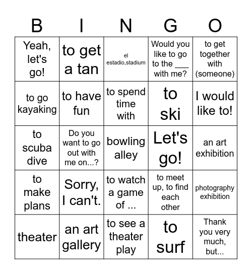 EC2 U5 ASD 1-4 Bingo Card