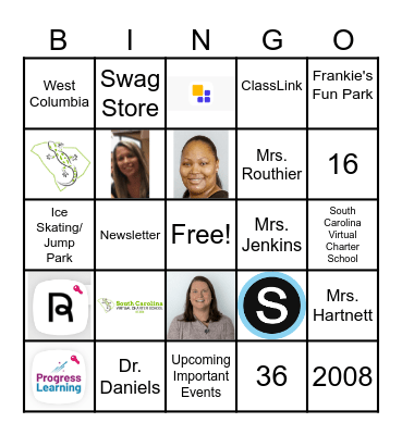 SCVCS Bingo Card