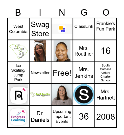 SCVCS Bingo Card