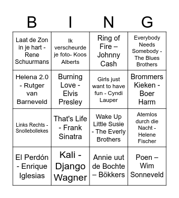 Familie TER STEEG Bingo Card