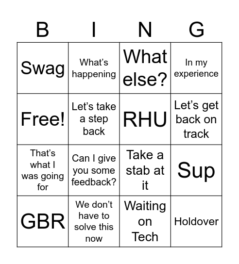 HPDN Bingo Card