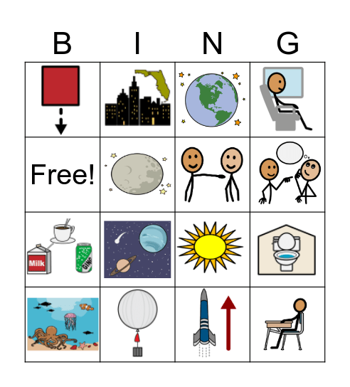 Words of the Week Bingo Card