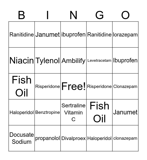 Med Education Bingo  Bingo Card