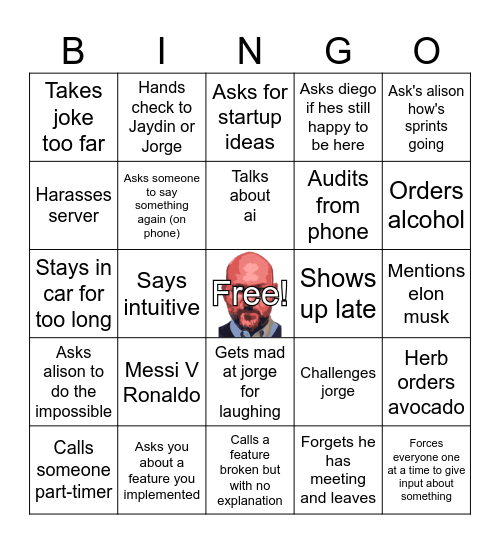 Herbism Bingo Card