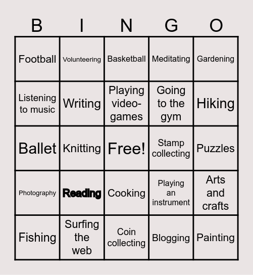 FUNTIME BINGO Card