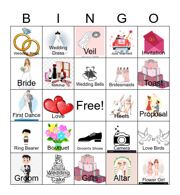 Bridal Shower Bingo Card