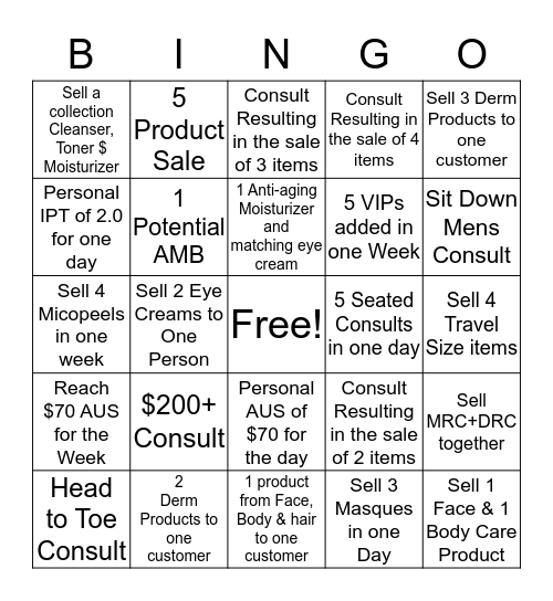 TEC Bingo  Bingo Card