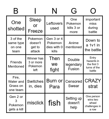 Then we react Bingo Card
